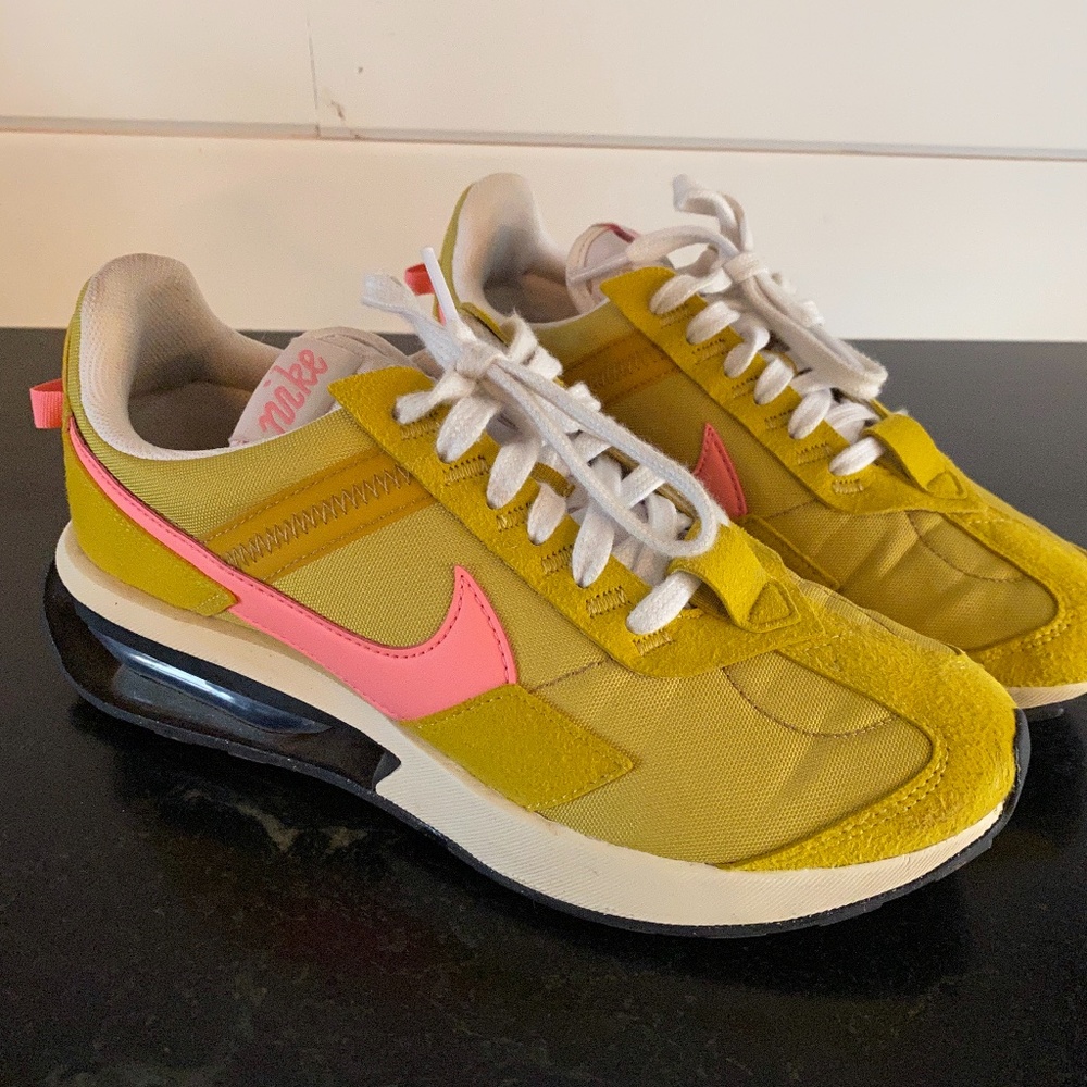 Nike Womens Air Max Pre-Day LX Dark Citron Yellow Pink Women Sneakers